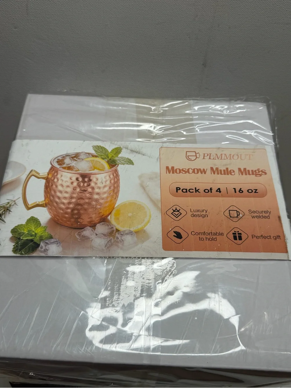 Copper Moscow Mule Mugs - Pack of 4